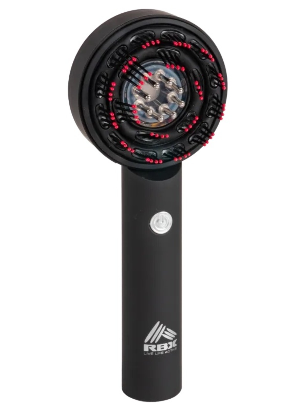 RBX Scalp Massage Comb in Black with Red Accents - Picture 6 of 6